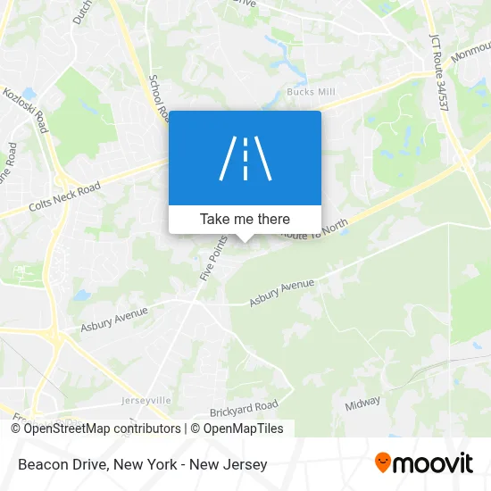 Beacon Drive map