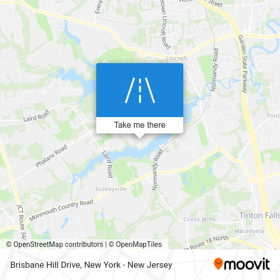 Mapa de Brisbane Hill Drive