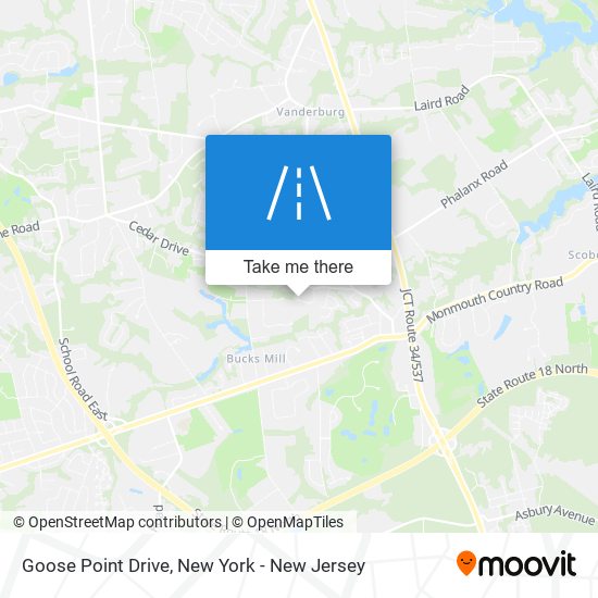 Goose Point Drive map