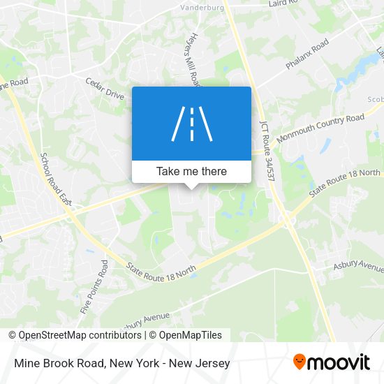 Mapa de Mine Brook Road