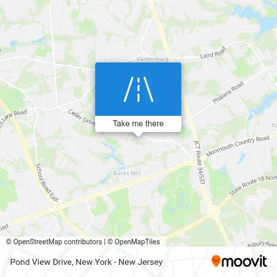 Pond View Drive map