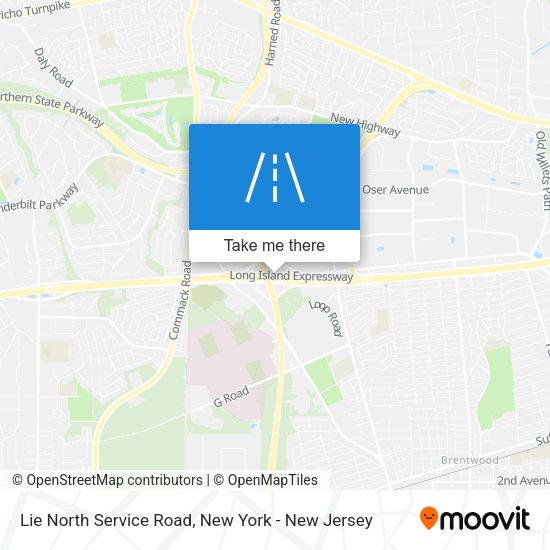 Mapa de Lie North Service Road