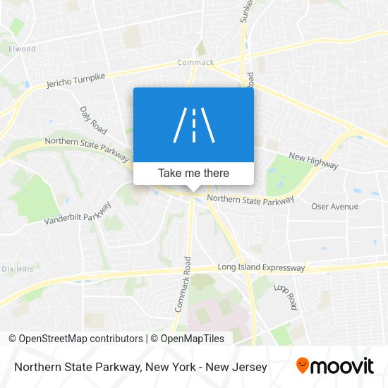 Mapa de Northern State Parkway