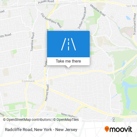 Radcliffe Road map