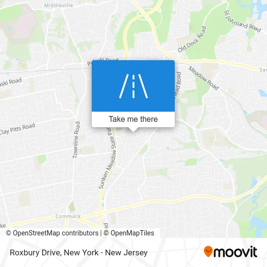 Roxbury Drive map