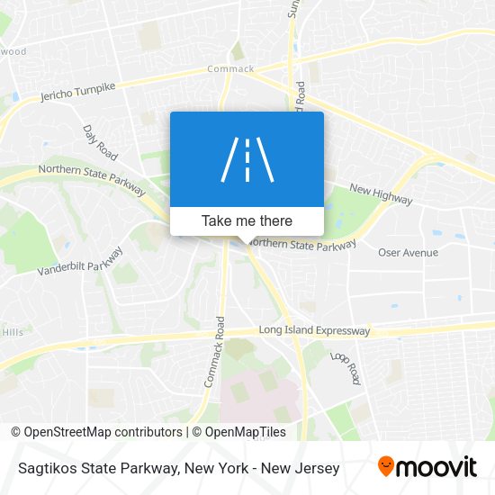 Sagtikos State Parkway map