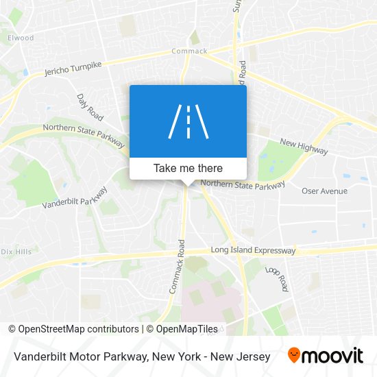 Mapa de Vanderbilt Motor Parkway