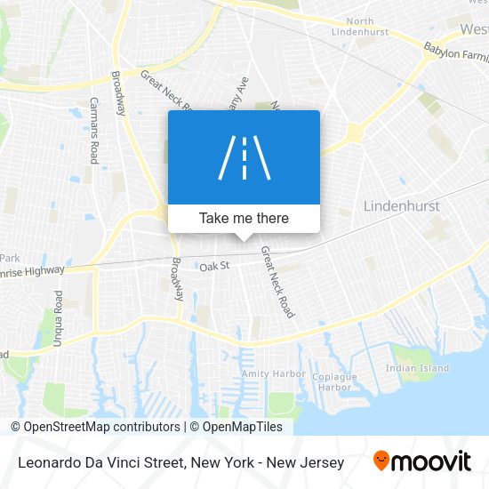 Mapa de Leonardo Da Vinci Street