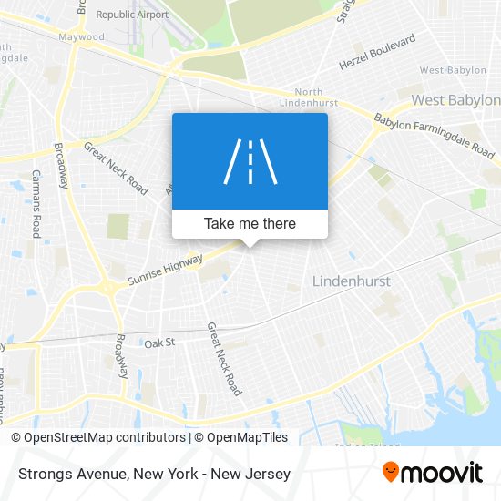 Strongs Avenue map