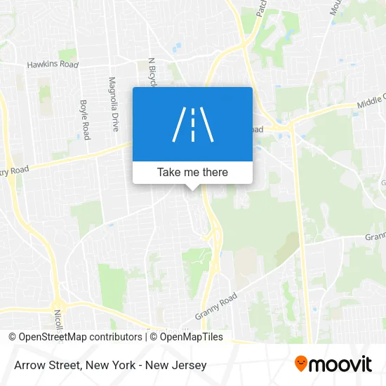 Arrow Street map