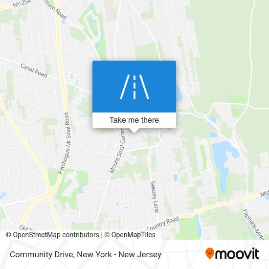 Community Drive map