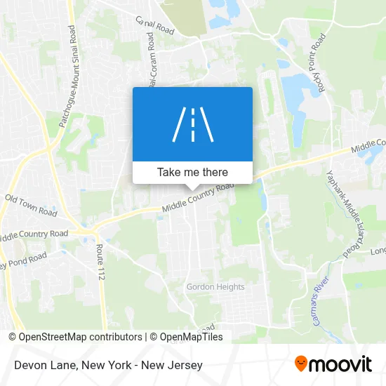 Devon Lane map