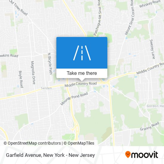 Garfield Avenue map