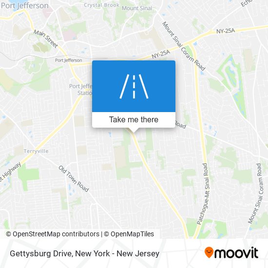 Mapa de Gettysburg Drive