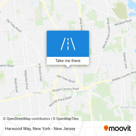 Mapa de Harwood Way