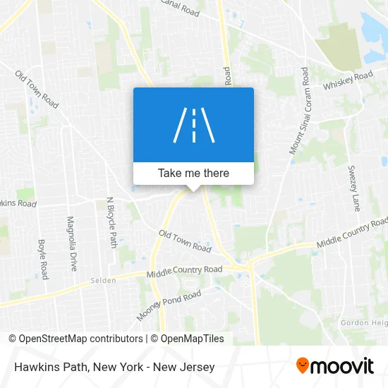 Hawkins Path map