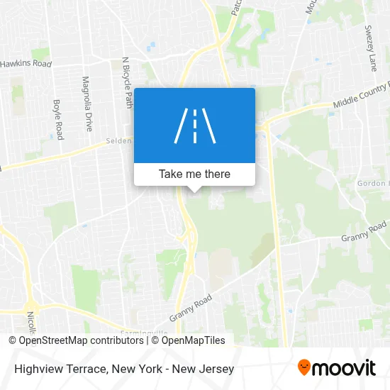 Highview Terrace map