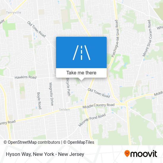 Hyson Way map