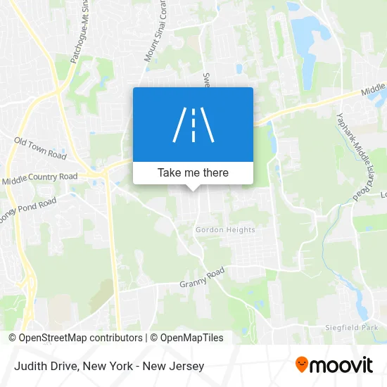Judith Drive map