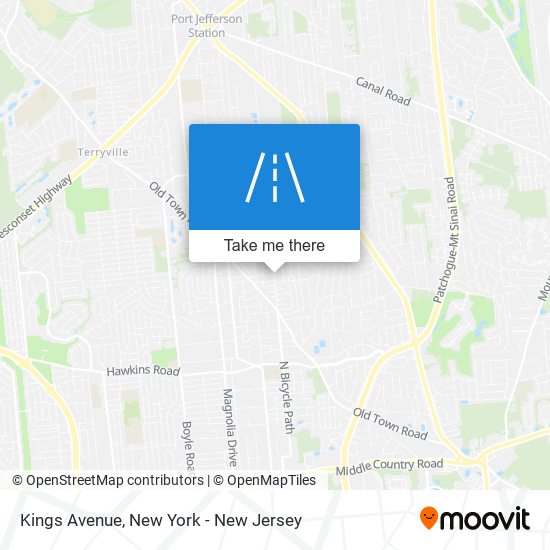 Mapa de Kings Avenue