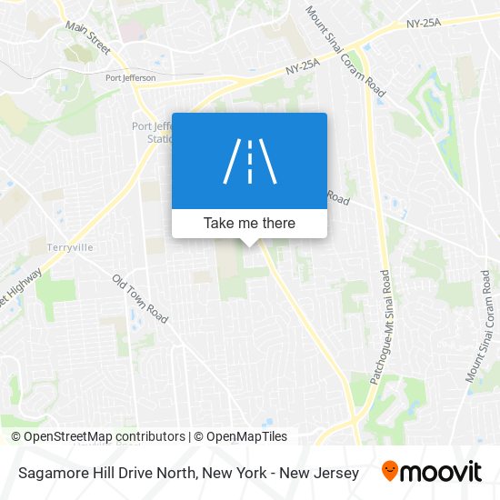 Sagamore Hill Drive North map