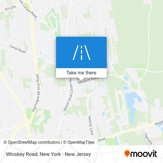 Mapa de Whiskey Road
