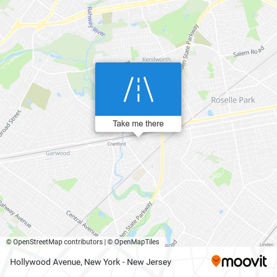 Hollywood Avenue map