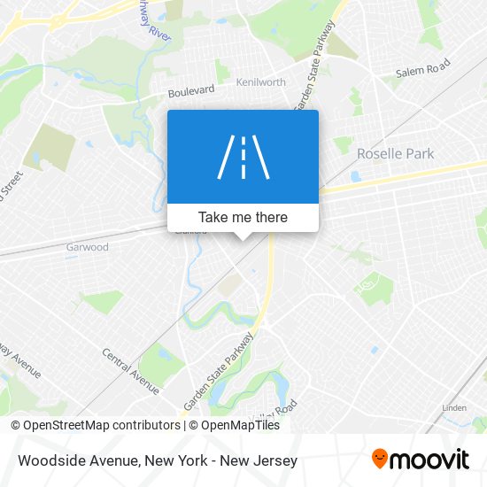 Woodside Avenue map