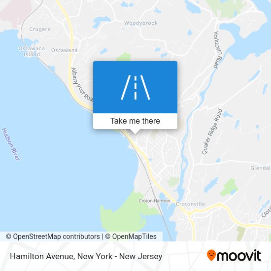 Mapa de Hamilton Avenue
