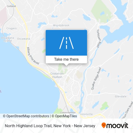 North Highland Loop Trail map