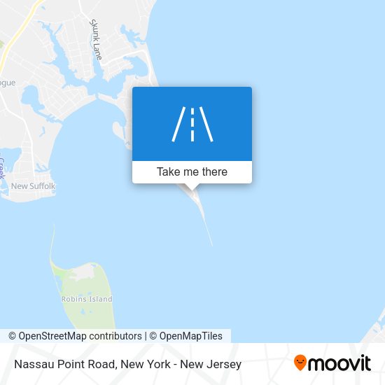 Nassau Point Road map