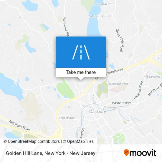 Golden Hill Lane map