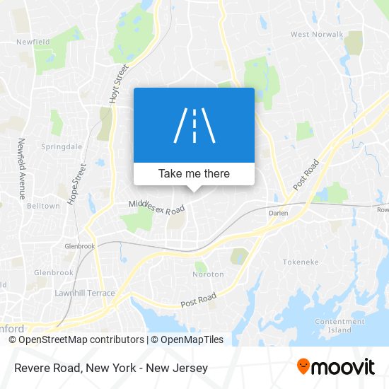 Revere Road map