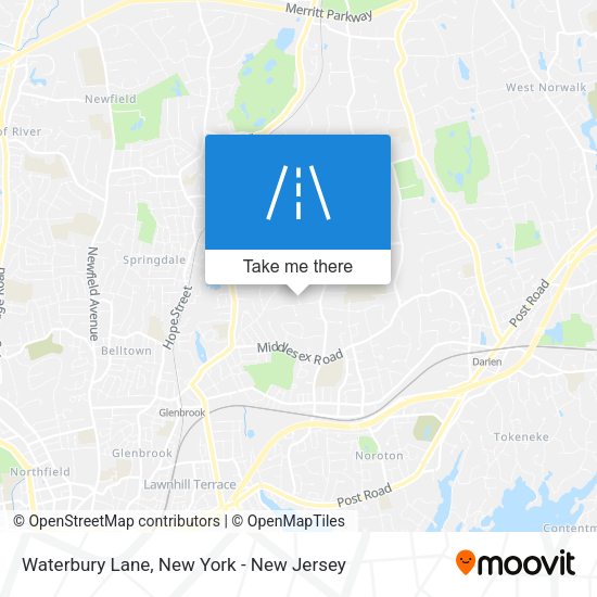 Mapa de Waterbury Lane