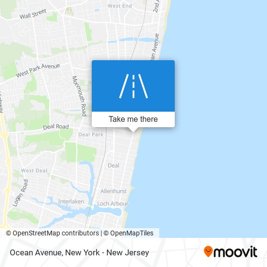 Mapa de Ocean Avenue