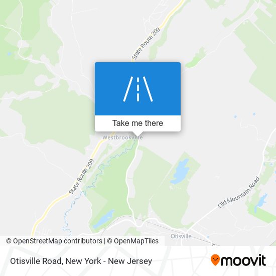 Otisville Road map