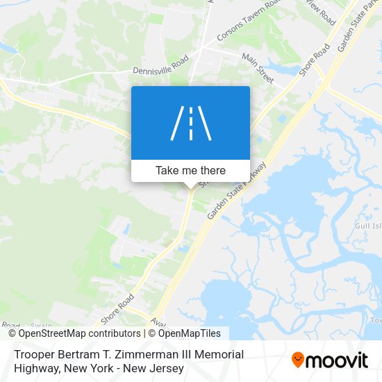 Mapa de Trooper Bertram T. Zimmerman III Memorial Highway