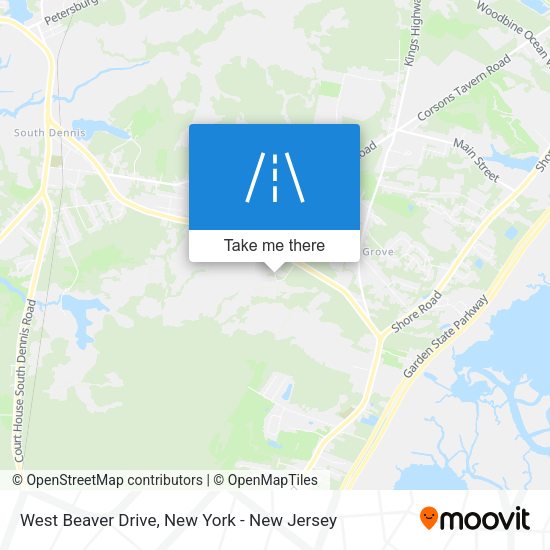 West Beaver Drive map