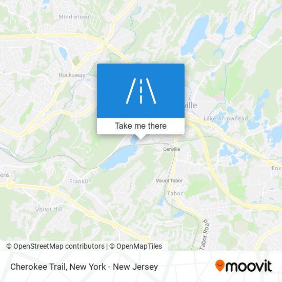 Cherokee Trail map