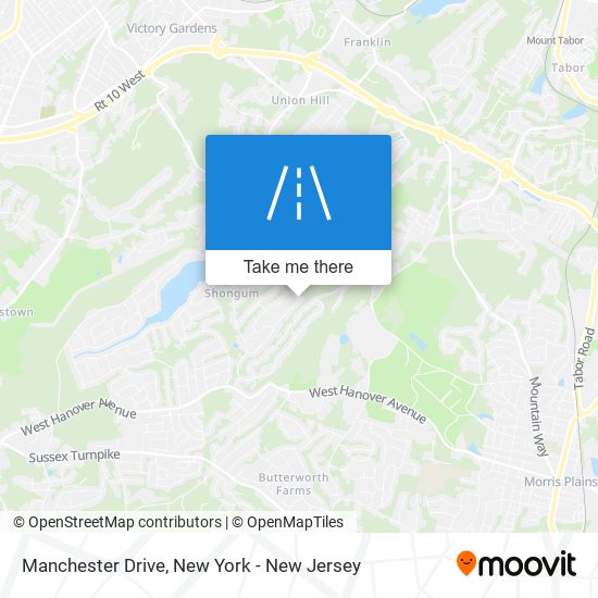 Manchester Drive map