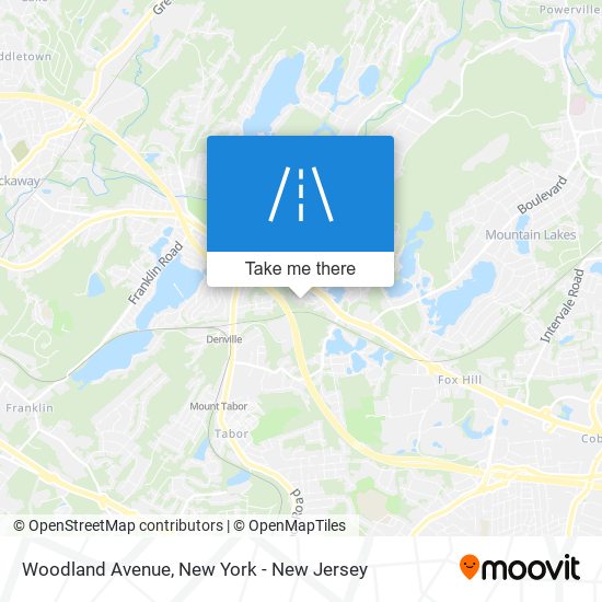 Mapa de Woodland Avenue