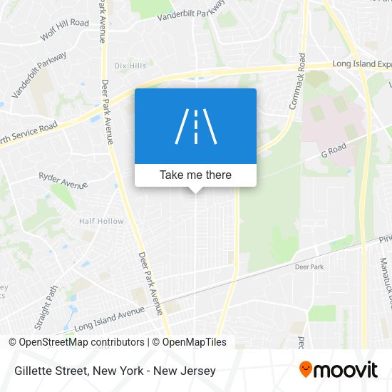 Mapa de Gillette Street