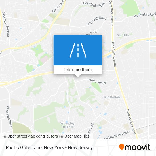 Rustic Gate Lane map