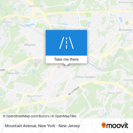 Mountain Avenue map