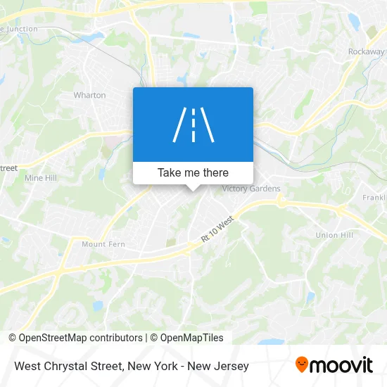 West Chrystal Street map