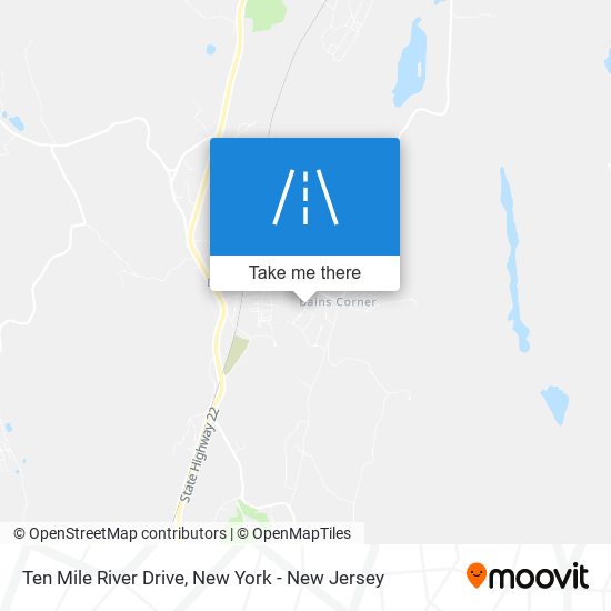 Ten Mile River Drive map