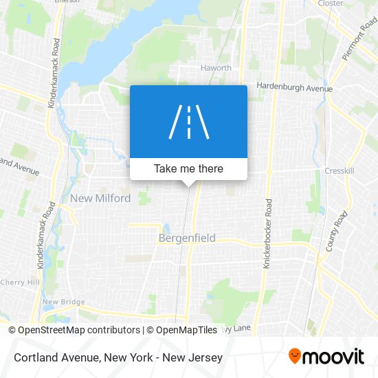 Cortland Avenue map