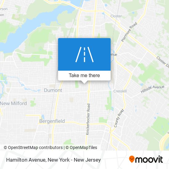 Mapa de Hamilton Avenue