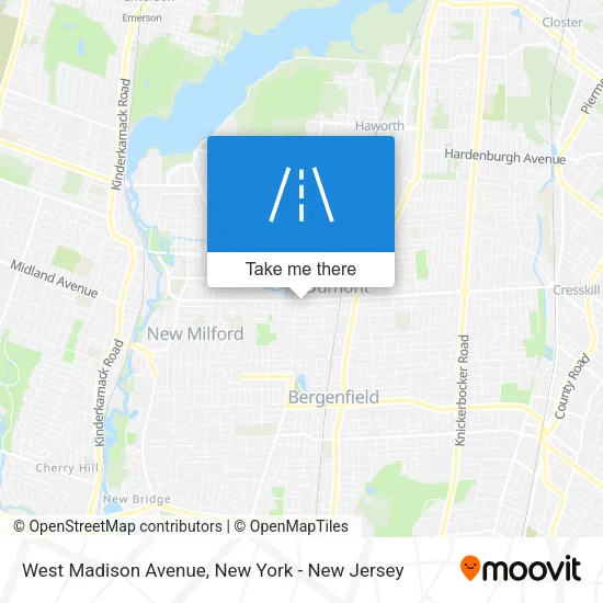 West Madison Avenue map