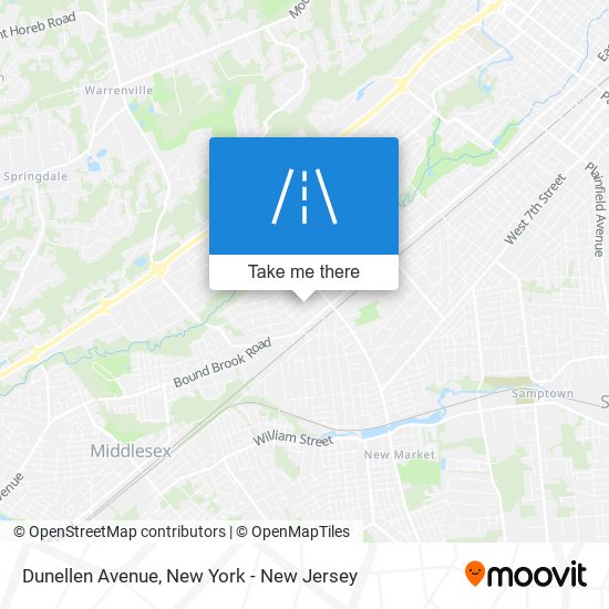 Dunellen Avenue map